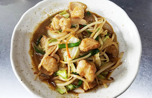 松乃屋_黒川_ホルモン炒め_夜